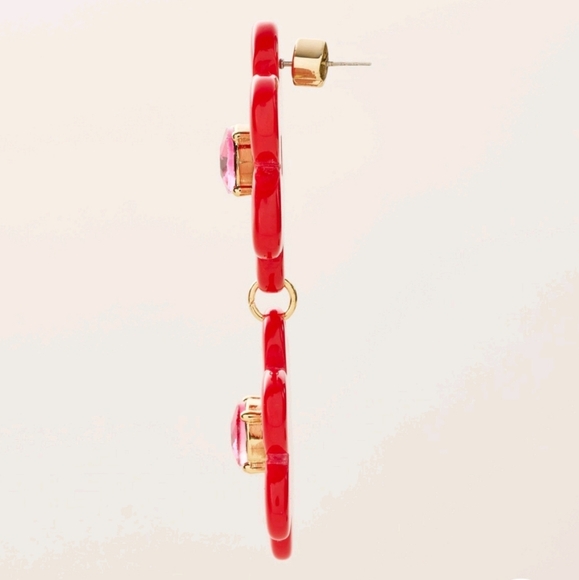 Kate Spade x Target Floral Dangle Earring - Picture 3 of 6